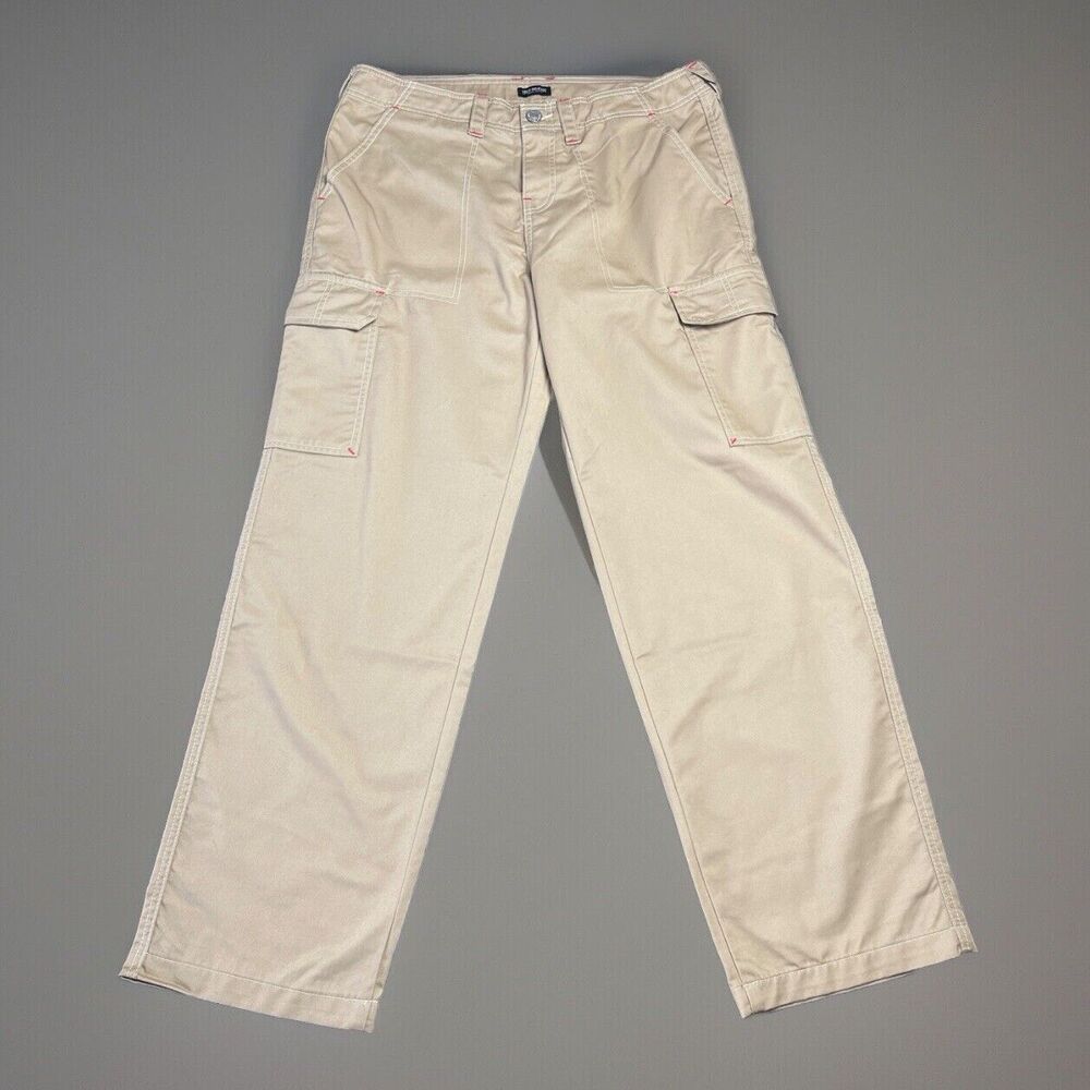 True Religion Women Size 32 Travertine Military Single Needle Cargo Pants 208061